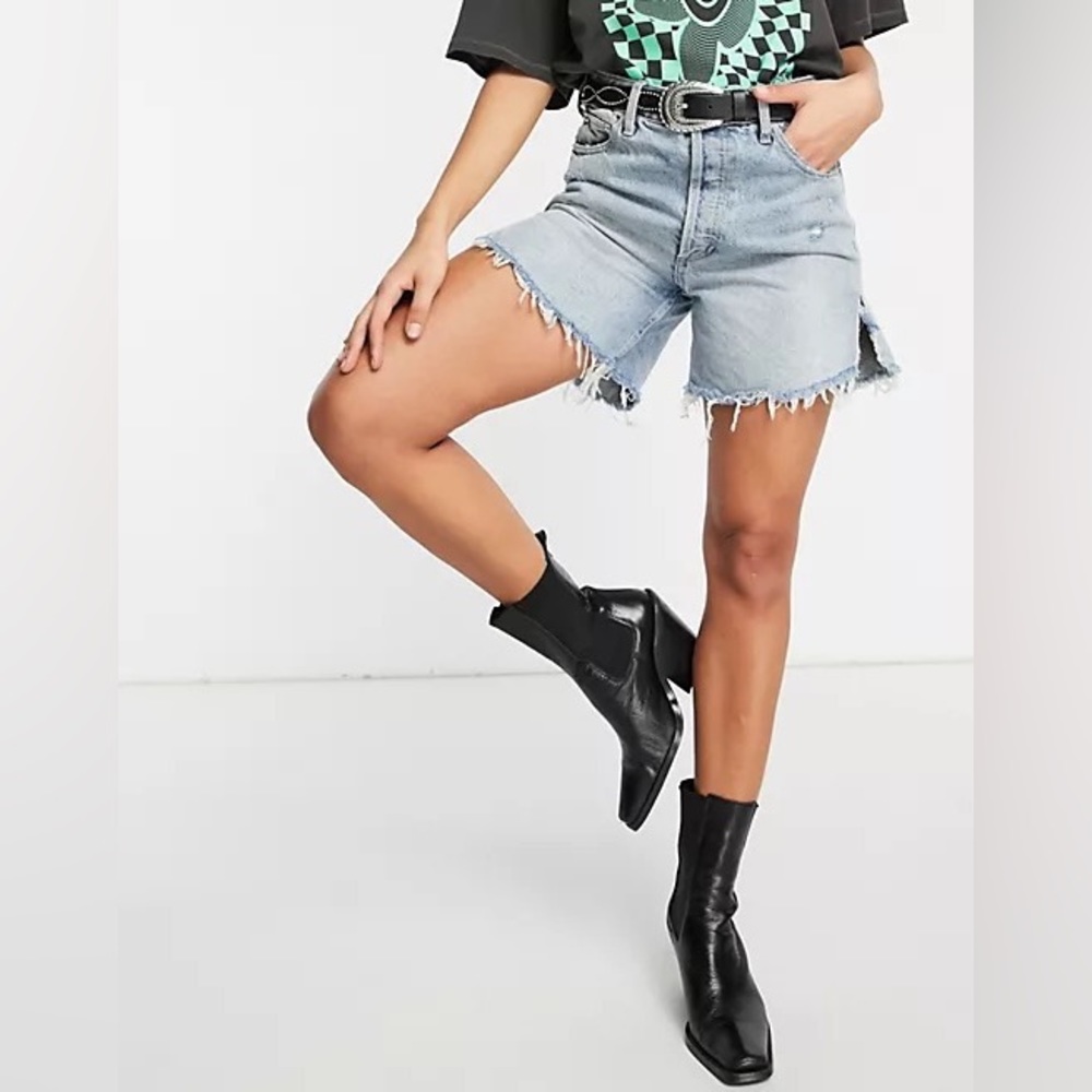 𝓯𝓹 Free People ~ Baggy Tomboy Short in Above & Beyond